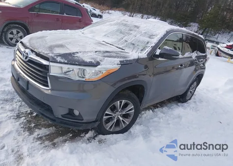 2014 Toyota Highlander Le Plus V6 z USA, uszkodzony, nr VIN 5TDZKRFH1ES008759